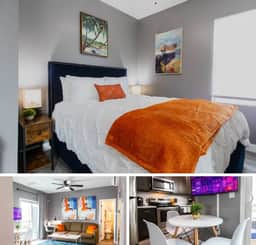 Spacious Studio – Balcony, Desk, A/C & Kitchen