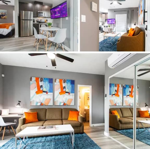 Spacious Studio – Balcony, Desk, A/C & Kitchen